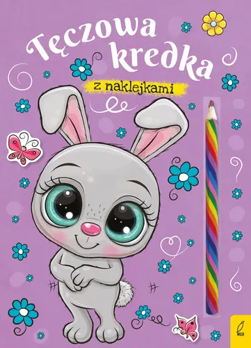 Okładka: Tęczowa kredka. Królik