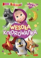 Okładka: Masza i Niedźwiedź. Wesoła kolorowanka