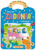 Okładka: Kolorowe zadania z naklejkami od 5 lat
