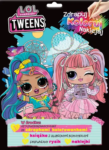 Okładka: L.O.L. Surprise! Zdrapuj, koloruj, naklejaj