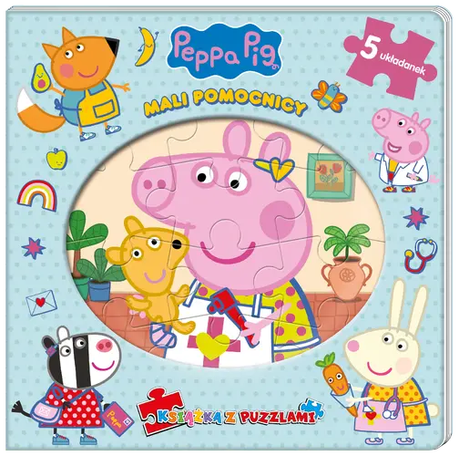 Okładka: Peppa Pig. Książka z puzzlami. Mali pomocnicy