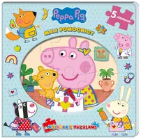 Okładka: Peppa Pig. Książka z puzzlami. Mali pomocnicy