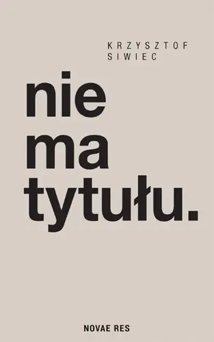 Okładka: nie ma tytułu.