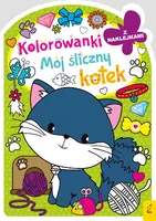 Okładka: Kolorowanka z wykrojnikiem. Mój śliczny kotek