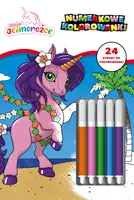 Okładka: Moje Jednorożce. Numerkowe kolorowanki