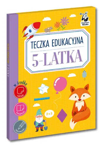 Okładka: Teczka edukacyjna 5-latka. Kapitan Nauka