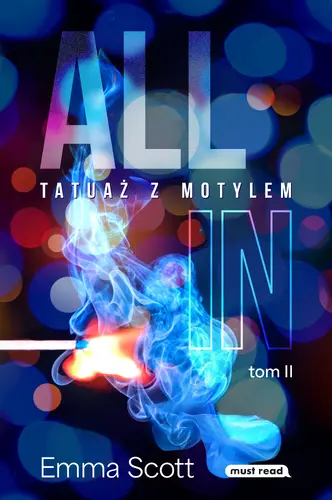 Okładka: All in. Tom II. Tatuaż z motylem