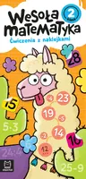 Okładka: Wesoła matematyka. Ćwiczenia z naklejkami. Klasa 2