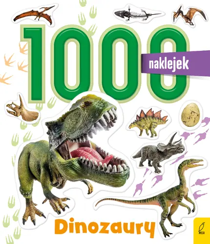 Okładka: 1000 naklejek. Dinozaury