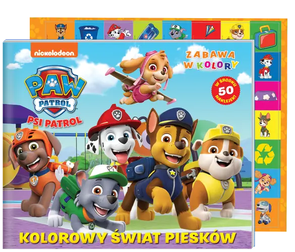 Okładka: Psi Patrol Zabawa w kolory. Kolorowy świat piesków