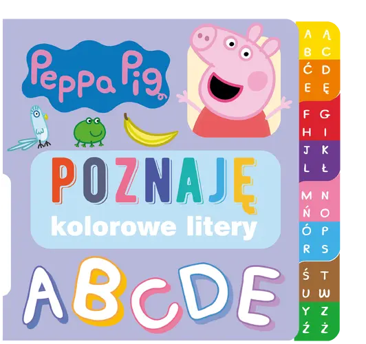 Okładka: Peppa Pig. Poznaję... Kolorowe litery