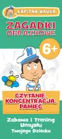 Okładka: Kapitan Nauka Zagadki obrazkowe Czytanie Koncentracja Pamięć 6+ (od 6 lat)