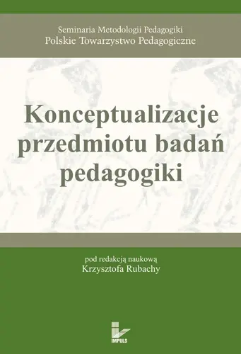 Okładka: Konceptualizacje przedmiotu badań pedagogiki