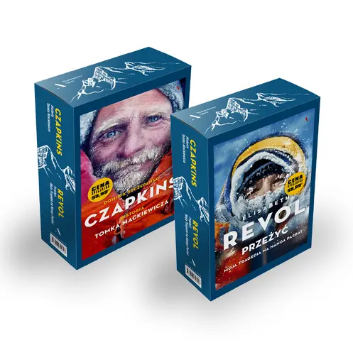 Okładka: Pakiet górski: Czapkins. Historia Tomka Mackiewicza / Przeżyć. Moja tragedia na Nanga Parbat