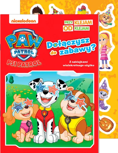 Okładka: Psi Patrol. Przyklejam Odklejam cz. 5 Dołączysz do zabawy?