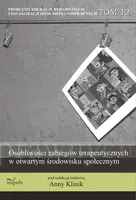 Okładka: Osobliwości zabiegów terapeutycznych w otwartym środowisku społecznym