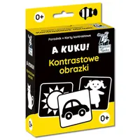 Okładka: A kuku! Kontrastowe obrazki (Poradnik + karty obrazkowe). Kapitan Nauka
