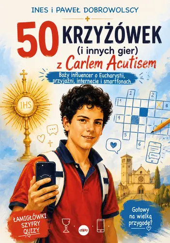Okładka: 50 krzyżówek (i innych gier) z Carlem Acutisem
