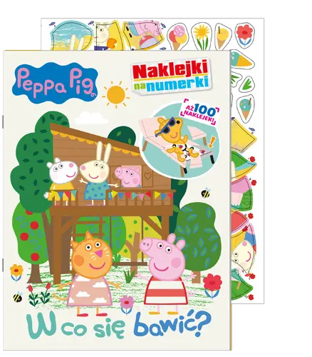 Okładka: Peppa Pig. Naklejki na numerki cz. 4 W co się bawić?