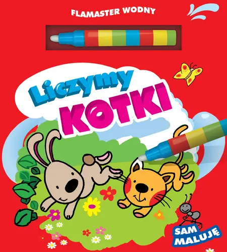 Okładka: Flamaster wodny. Liczymy kotki