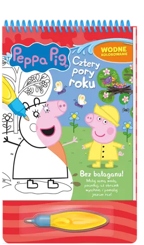 Okładka: Peppa Pig. Wodne kolorowanie. Cztery pory roku