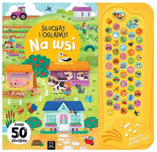 Okładka: Słuchaj i oglądaj! Na wsi. Ponad 50 dźwięków