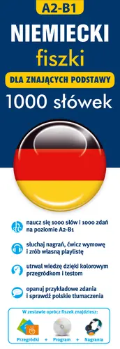 Okładka: Niemiecki fiszki 1000 słówek dla znających podstawy