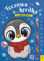 Okładka: Tęczowa kredka. Pingwin