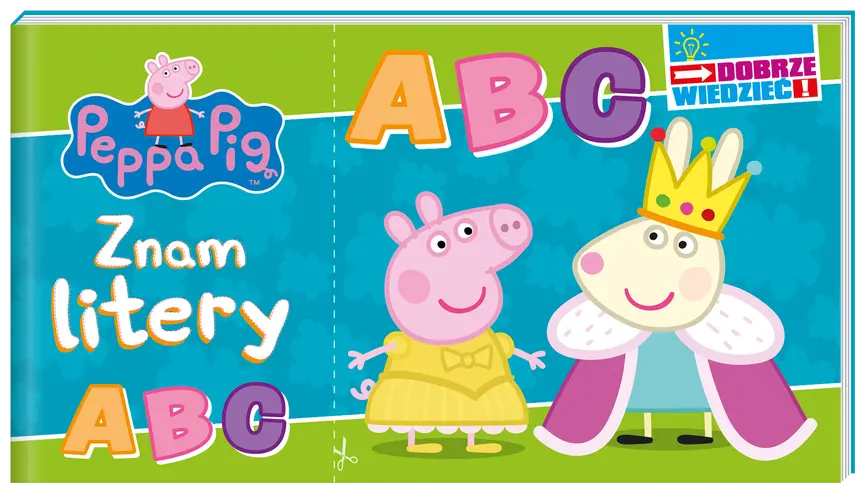 Okładka: Peppa Pig. Dobrze wiedzieć. Znam litery