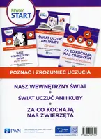 Okładka: Pewny Start Poznać i zrozumieć uczucia Nasz wewnętrzny świat / Świat uczuć Ani i Kuby / Za co kochają nas zwierzęta