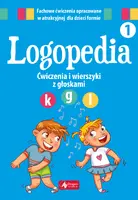 Okładka: Logopedia. Ćwiczenia i wierszyki z głoskami "k", "g" oraz "l"