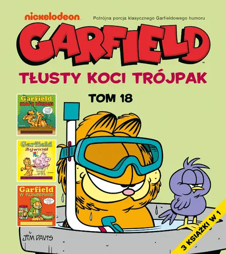 Okładka: Garfield. Tłusty koci trójpak. Tom 18.