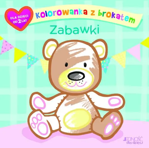 Okładka: Kolorowanka z brokatem.