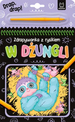 Okładka: W dżungli. Zdrapywanka z rysikiem