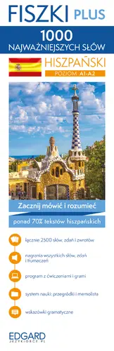 Okładka: Hiszpański. 1000 najważniejszych słów. Fiszki PLUS