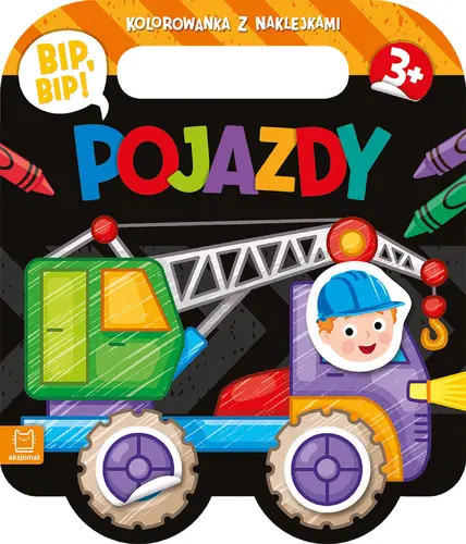 Okładka: Bip, bip! Pojazdy. Kolorowanka z naklejkami