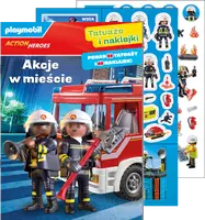 Okładka: Plamobil Action Heroes. Tatuaże i naklejki