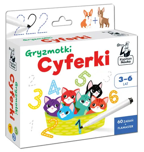 Okładka: Gryzmołki. Cyferki. Kapitan Nauka