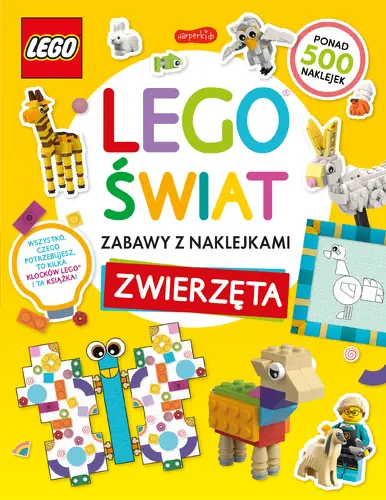 Okładka: LEGO® świat. Zabawy z naklejkami. Zwierzęta