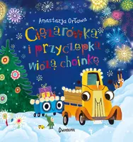 Okładka: Ciężarówka i przyczepka wiozą choinkę.