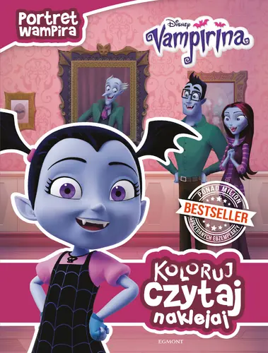 Okładka: Portret wampira. Vampirina. Koloruj, czytaj, naklejaj
