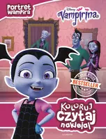 Okładka: Portret wampira. Vampirina. Koloruj, czytaj, naklejaj