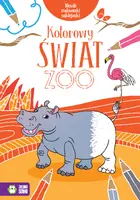 Okładka: Wesołe malowanki, naklejanki. Kolorowy świat zoo