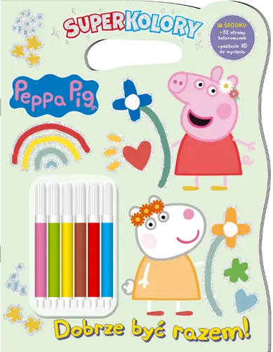 Okładka: Peppa Pig. Superkolory 6. Dobrze być razem!