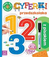Okładka: Cyferki przedszkolaka z pisakiem. Piszę, liczę i zmazuję. Wydanie specjalne