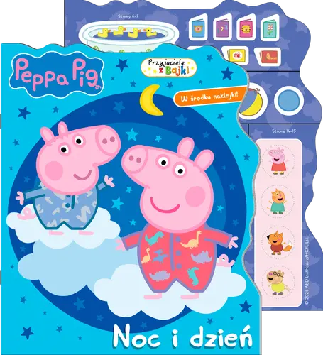 Okładka: Peppa Pig. Przyjaciele z bajki. Noc i dzień