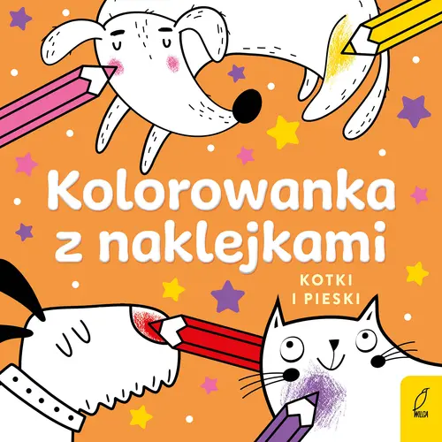 Okładka: Kolorowanka z naklejkami. Kotki i pieski