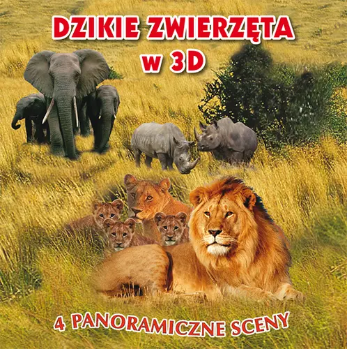 Okładka: Dzikie zwierzęta w 3D