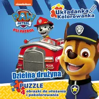 Okładka: Psi Patrol. Układanka kolorowanka. Dzielna drużyna