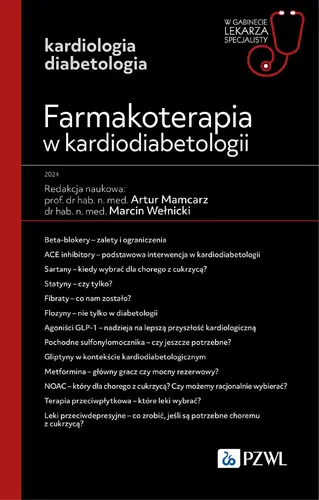 Okładka: Farmakoterapia w kardiodiabetologii.